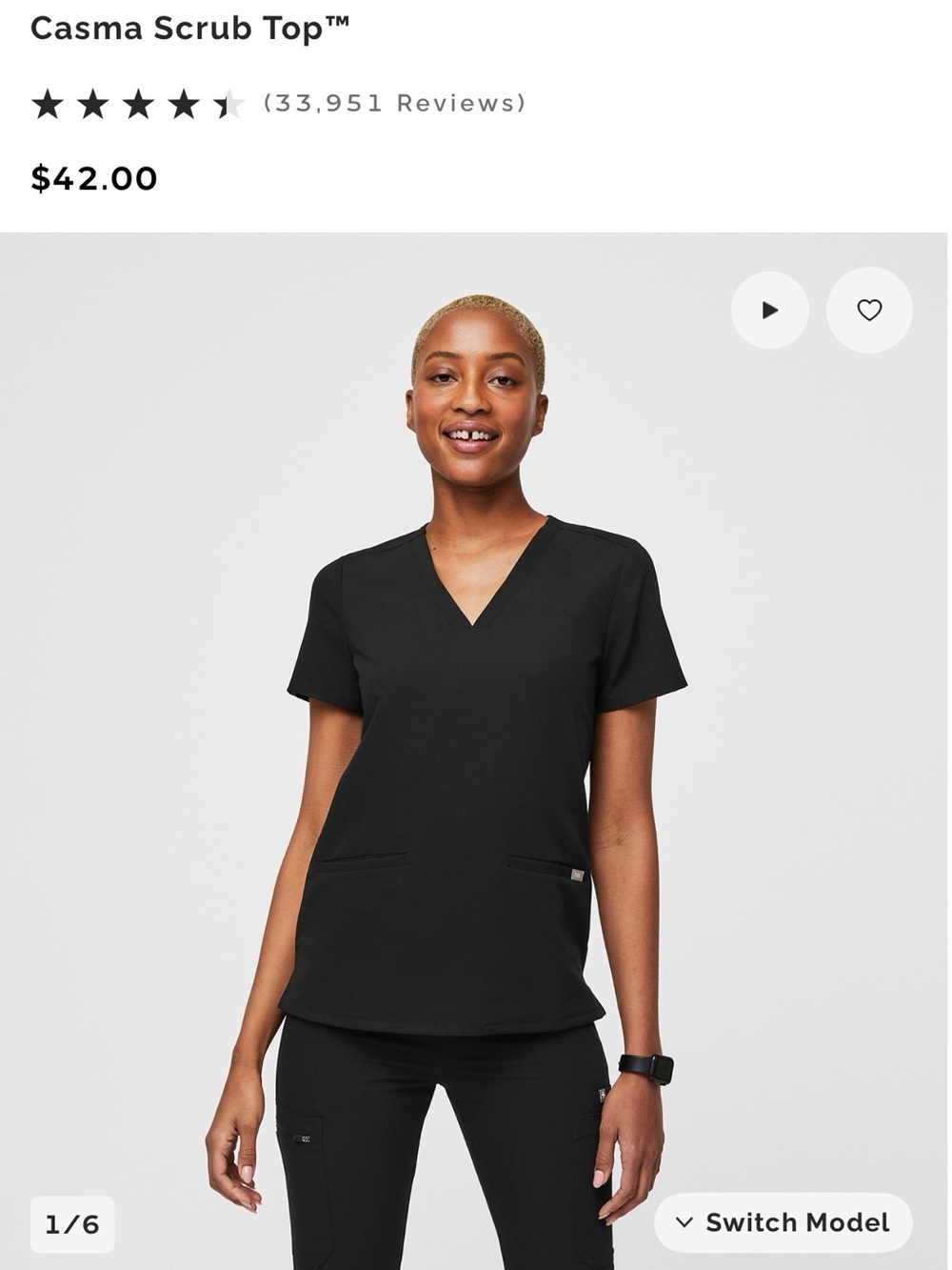 Figs Casma Scrub Top and Yola Skinny Scrub Pants